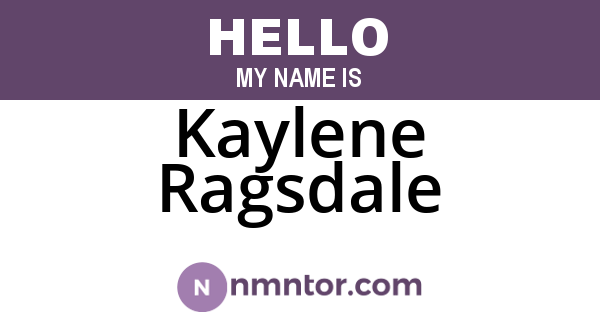 Kaylene Ragsdale