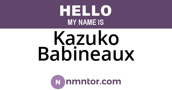 Kazuko Babineaux