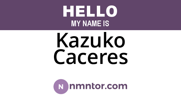 Kazuko Caceres