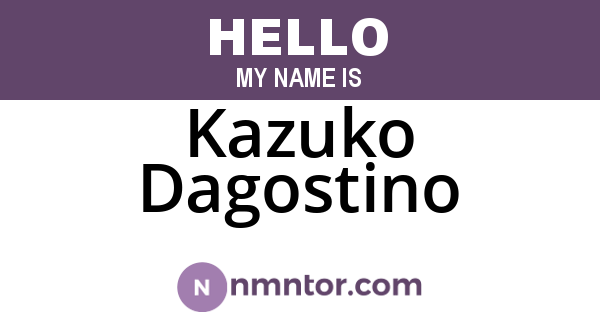 Kazuko Dagostino