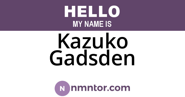 Kazuko Gadsden