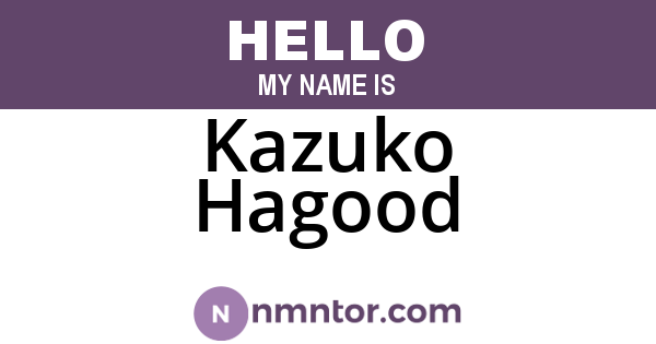 Kazuko Hagood