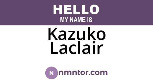 Kazuko Laclair