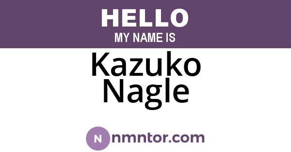 Kazuko Nagle