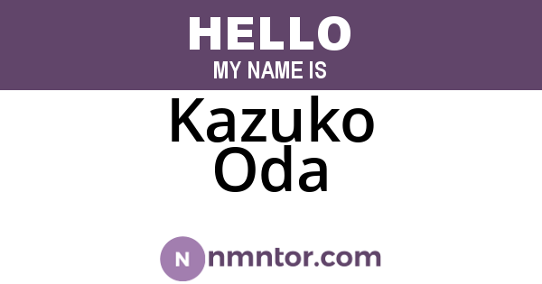 Kazuko Oda