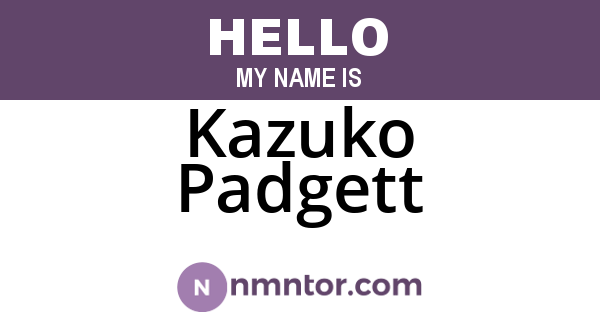 Kazuko Padgett