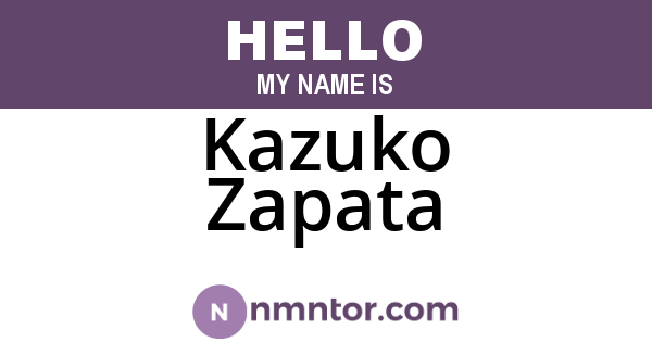 Kazuko Zapata