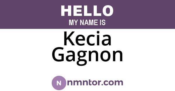 Kecia Gagnon