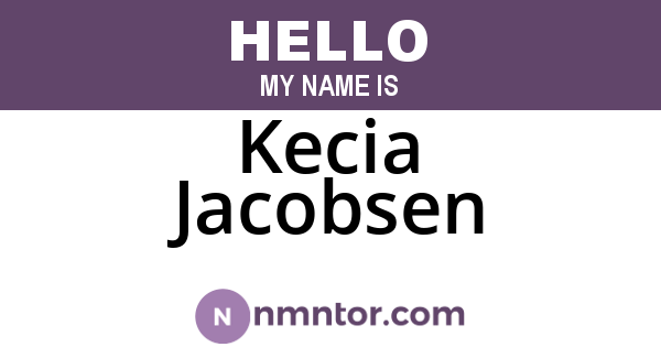 Kecia Jacobsen