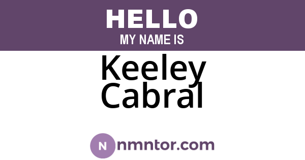 Keeley Cabral