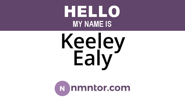 Keeley Ealy
