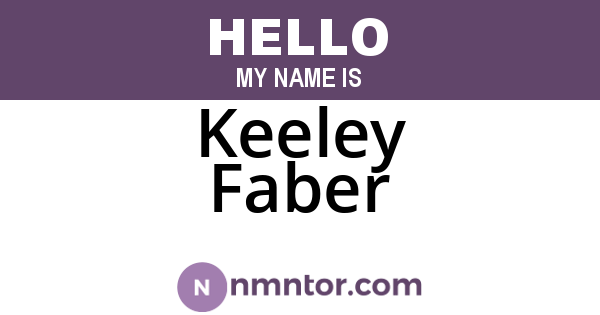 Keeley Faber