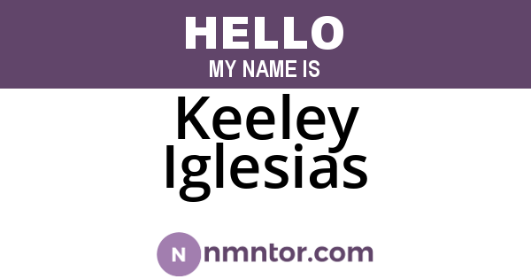 Keeley Iglesias