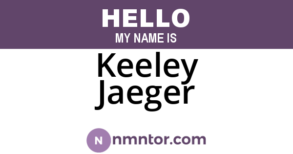 Keeley Jaeger