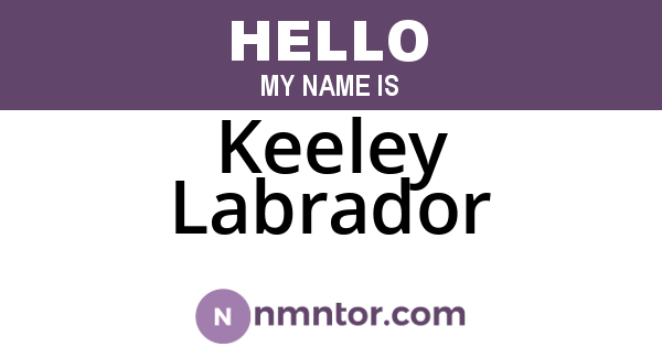 Keeley Labrador