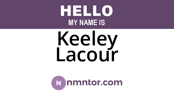 Keeley Lacour