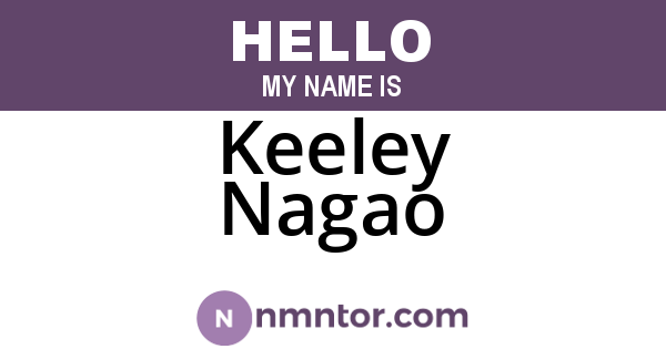 Keeley Nagao