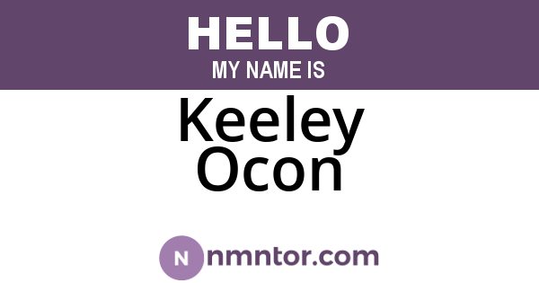 Keeley Ocon