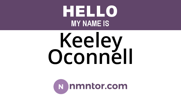 Keeley Oconnell