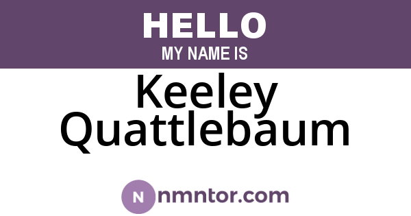 Keeley Quattlebaum