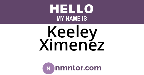 Keeley Ximenez