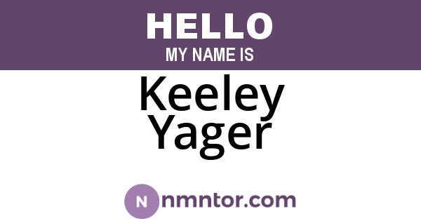 Keeley Yager