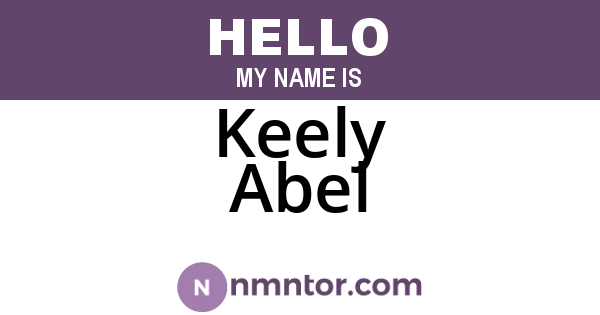 Keely Abel