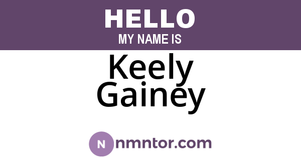 Keely Gainey