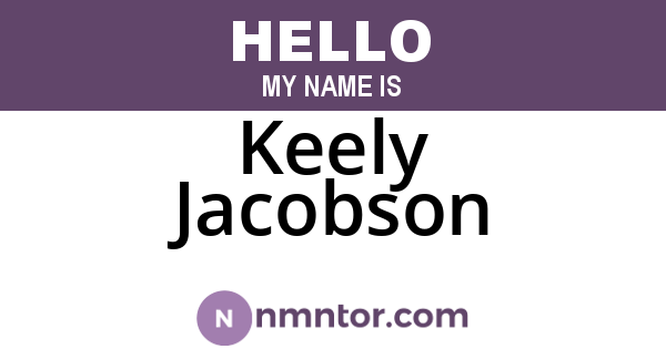 Keely Jacobson