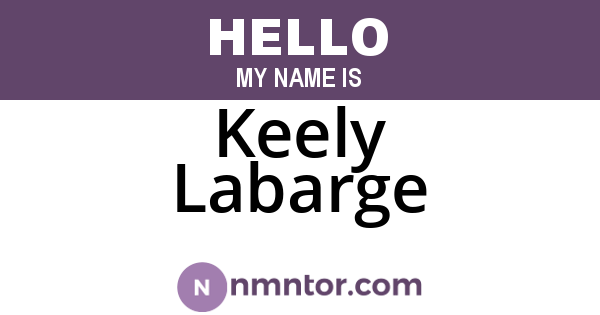 Keely Labarge