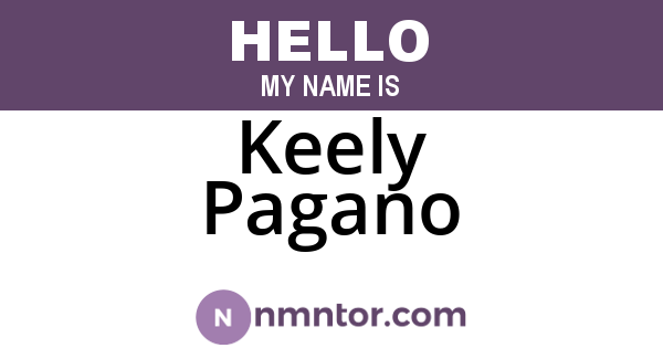 Keely Pagano