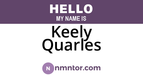 Keely Quarles