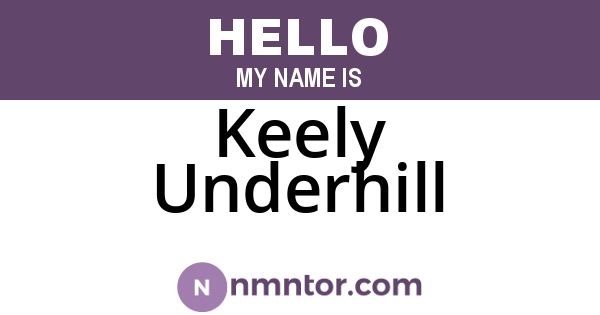 Keely Underhill