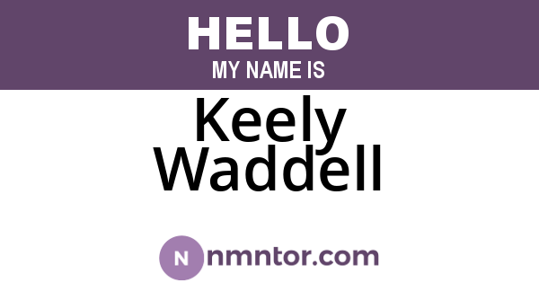 Keely Waddell