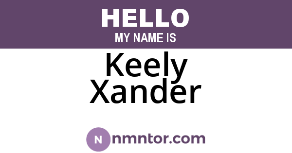 Keely Xander