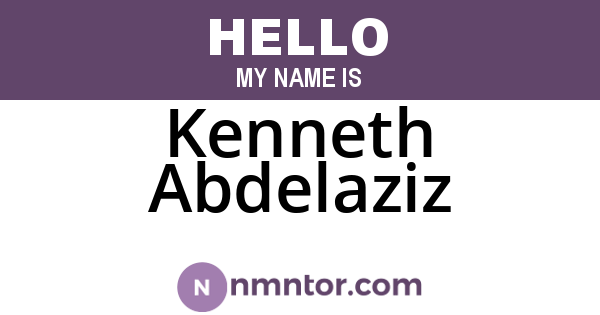 Kenneth Abdelaziz