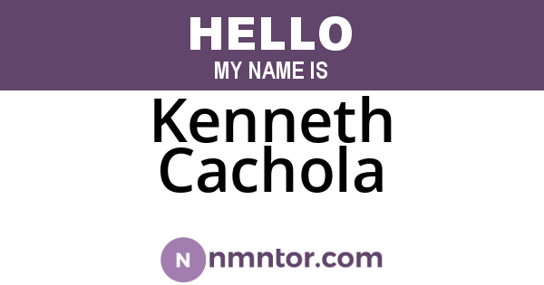 Kenneth Cachola