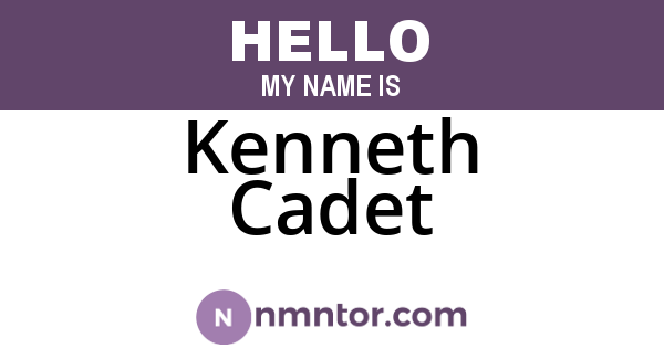 Kenneth Cadet