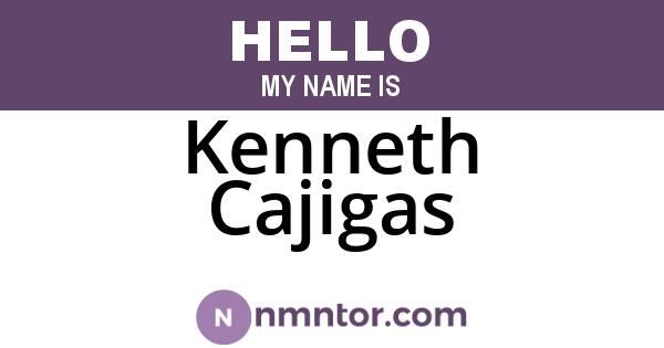 Kenneth Cajigas