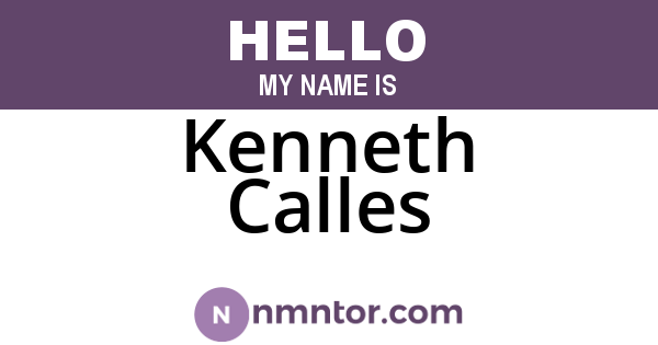 Kenneth Calles