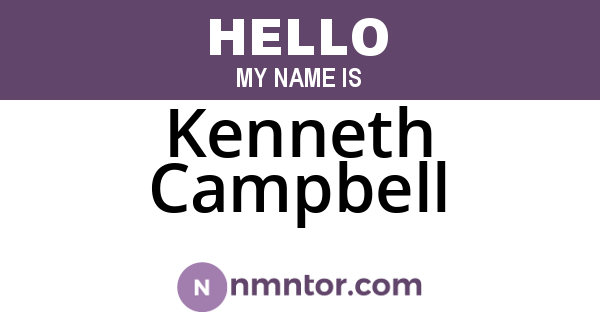 Kenneth Campbell