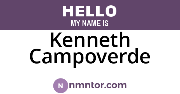 Kenneth Campoverde
