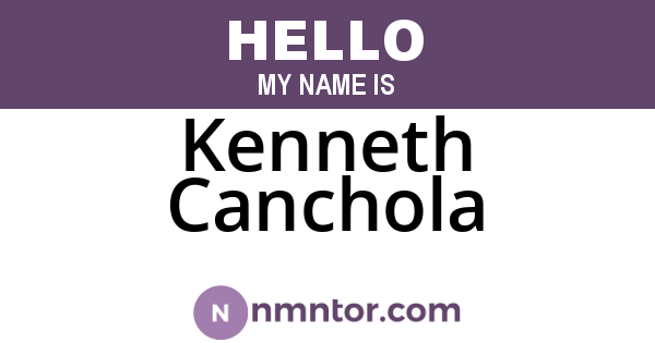 Kenneth Canchola