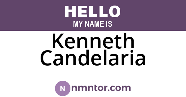 Kenneth Candelaria