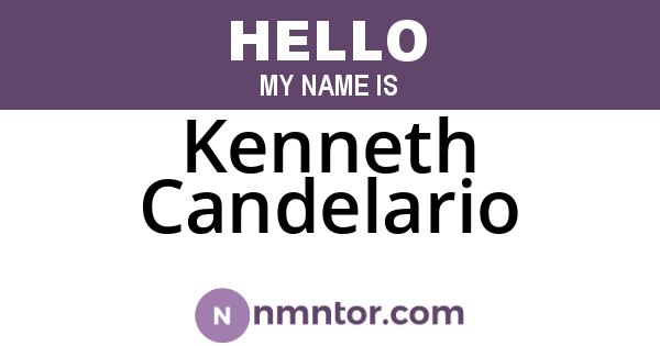 Kenneth Candelario