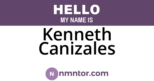 Kenneth Canizales