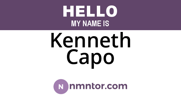 Kenneth Capo
