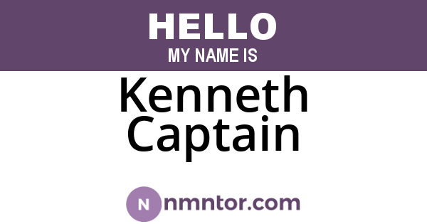 Kenneth Captain