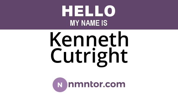 Kenneth Cutright