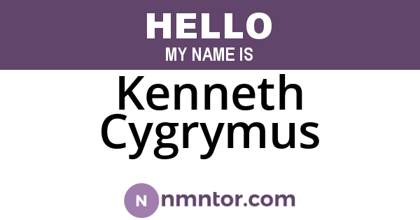 Kenneth Cygrymus